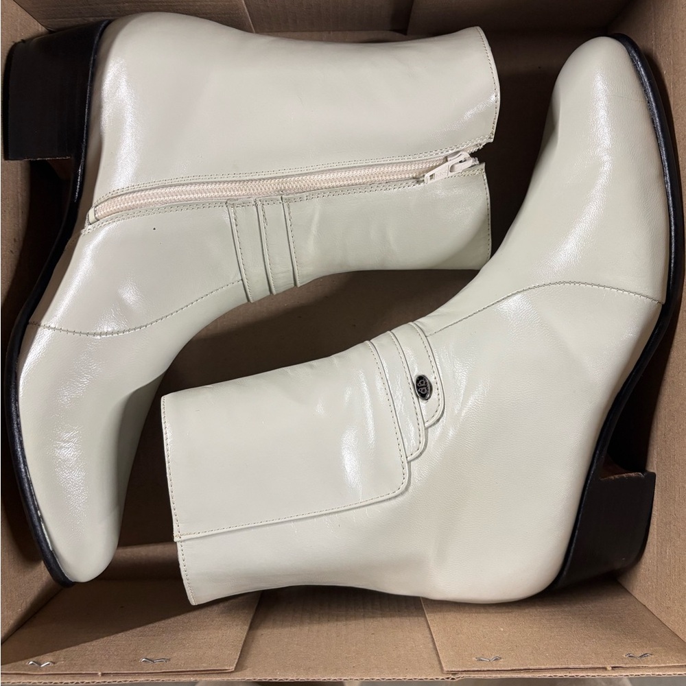 Men’s Besserro Cream Ankle Boots